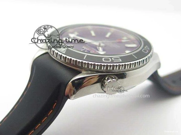 0327 Planet Ocean SS Bp Maker 45mm Black Bezel Orange Numbers On Black Rubber Strap A Popular 8220